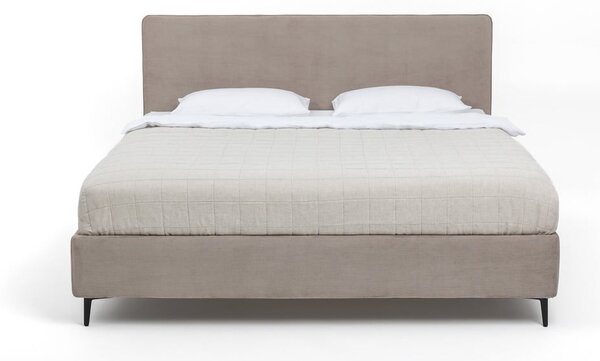 Čalouněná dvoulůžková postel taupe s roštem 180x200 cm Noira Slim – Bonami Selection