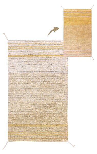 Okrově žlutý bavlněný koberec 80x140 cm Twin Amber – Lorena Canals