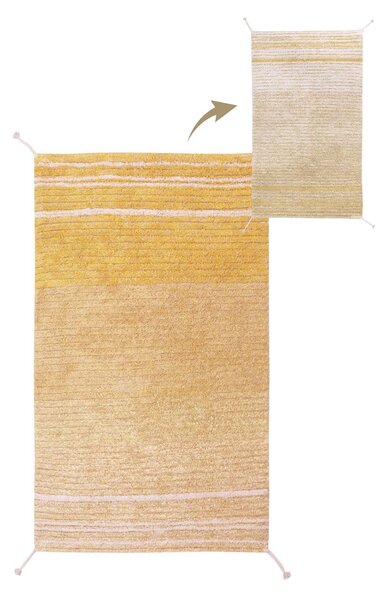 Okrově žlutý bavlněný koberec 80x140 cm Twin Amber – Lorena Canals