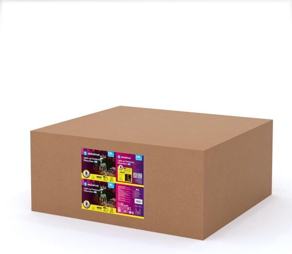 Aigostar-LED Venkovní dekorace LED/3,6W/31/230V 2700K 90/45cm IP44 sob se sáněmi