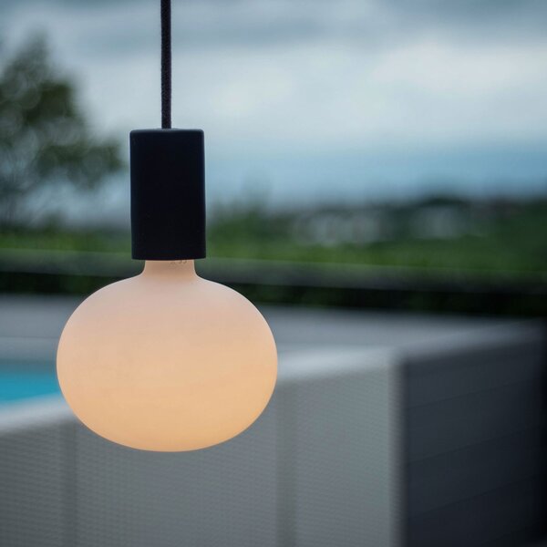 Creative cables EIVA elegant závěsná lampa IP65 do exteriéru s kabelem, decentralizerem, silikonovým baldachýnem a objímkou, voděodolná Barva: Petrolejová