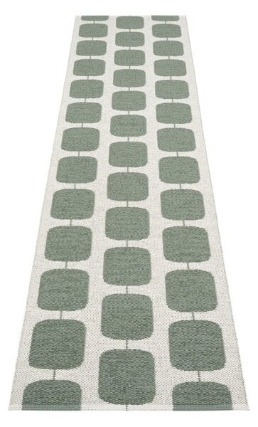 Zeleno-krémový vnitřní a venkovní běhoun 70x300 cm Sten Army – Pappelina