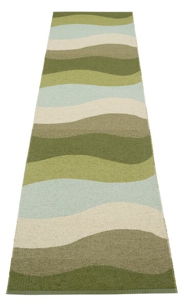 Zelený vnitřní a venkovní běhoun 70x300 cm Urvi Woods – Pappelina