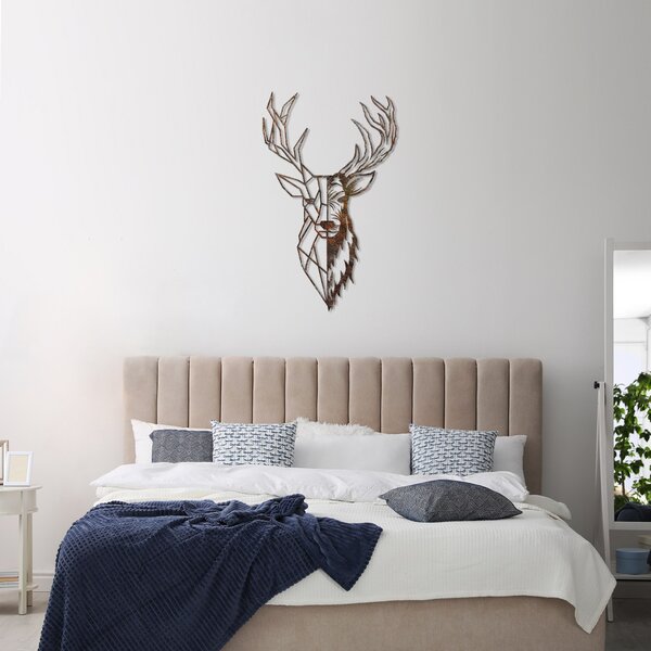 Wallity Nástěnná kovová dekorace Rusty Deer 3 vícebarevná