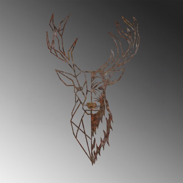 Wallity Nástěnná kovová dekorace Rusty Deer 3 vícebarevná
