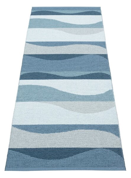 Modrý vnitřní a venkovní běhoun 70x200 cm Urvi Water – Pappelina