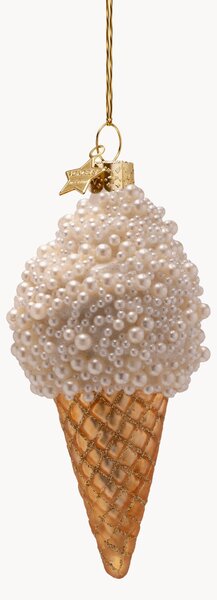 Ručně foukaná vánoční ozdoba Ice Cream