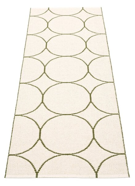 Tmavě zelený vnitřní a venkovní běhoun 70x200 cm Boo Dark Olive – Pappelina