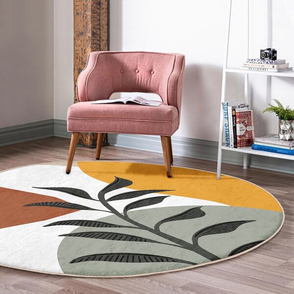 Pratelný kulatý koberec vhodný pro robotické vysavače ø 80 cm Comfort – Mila Home