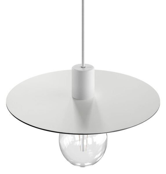 Creative cables EIVA elegant závěsná lampa se stínidlem, 5m textilního kabelu, decentralizér, silikonový baldachýn a objímka, IP65 voděodolná Barva: Černá