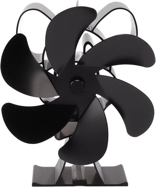 Ventilátor na ohřev pomocí topení, odolný, tichý a účinný, vhodný pro kamna na dřevo, plynová kamna a kamna na dřevní pelety, vyrobený z hliníku