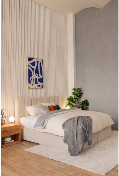 Béžová boxspring postel 180x200 cm Olia Bold Line – Bonami Selection