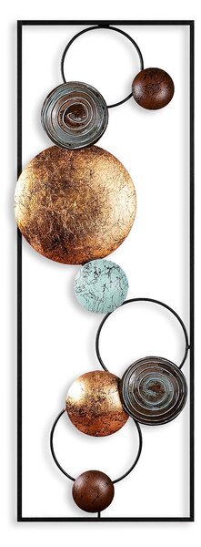 Wallity Nástěnná kovová dekorace Textured 8 vícebarevná
