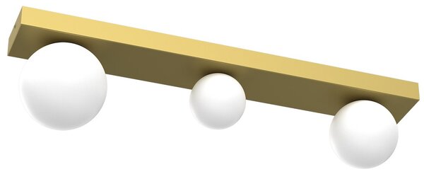 Stropní svítidlo Bibione, 3x bílé skleněné stínítko, g