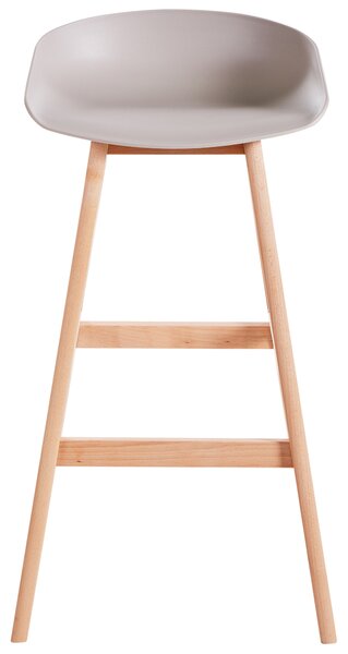 Sada 2 barových židlí MICCO Taupe