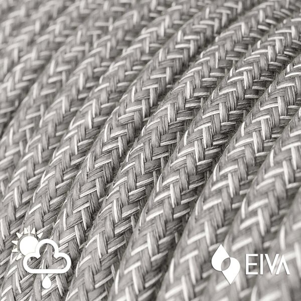 Creative cables EIVA snake pastel, přenosná venkovní lampa, 5 m textilní kabel, voděodolná objímka IP65 a zástrčka Barva: Lososová
