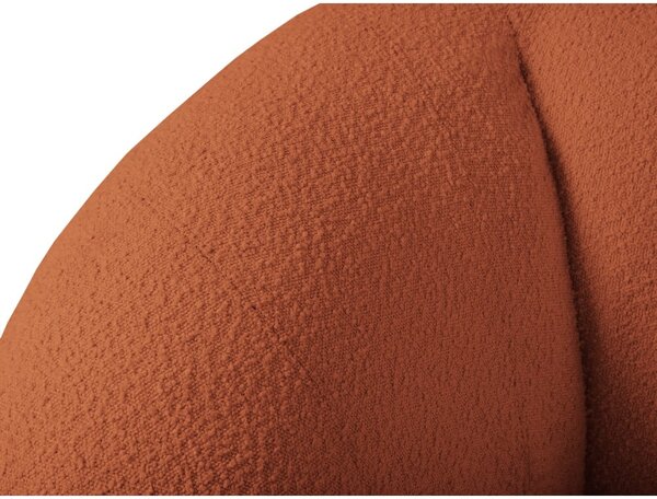 Oranžová pohovka z textilie bouclé 230 cm Essen – Cosmopolitan Design