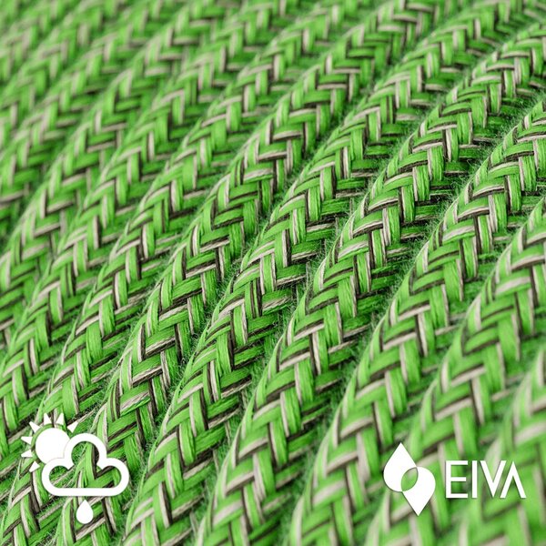 Creative cables EIVA snake pastel, přenosná venkovní lampa, 5 m textilní kabel, voděodolná objímka IP65 a zástrčka Barva: Lososová