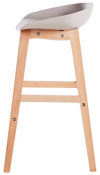 Sada 2 barových židlí MICCO Taupe