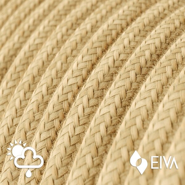 Creative cables EIVA snake pastel, přenosná venkovní lampa, 5 m textilní kabel, voděodolná objímka IP65 a zástrčka Barva: Lososová