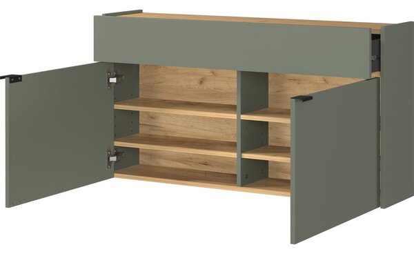 Šalvějově zelená skříňka 110x57x22 cm Ameca – Germania