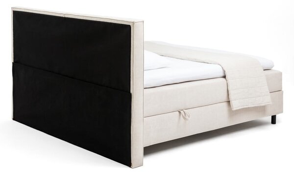 Béžová boxspring postel s úložným prostorem 160x200 cm Elva Bold – Bonami Selection