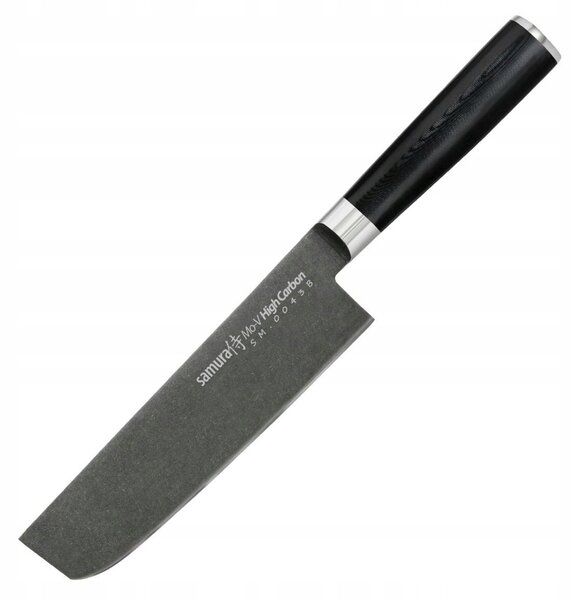 Samura MO-V Stonewash Nakiri 167mm - Japonský Nůž na Zeleniny s rukojetí G10