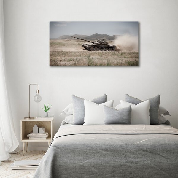 Foto obraz na plátně Tank na poušti oc-85502732