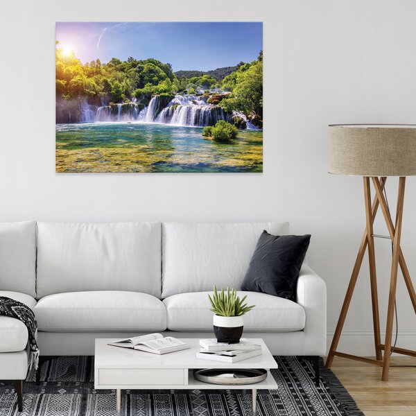 Obraz Na Plátně VODOPÁD KRAJINA Velký 60x40
