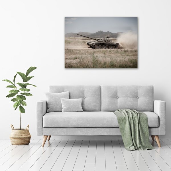 Foto obraz na plátně Tank na poušti oc-85502732