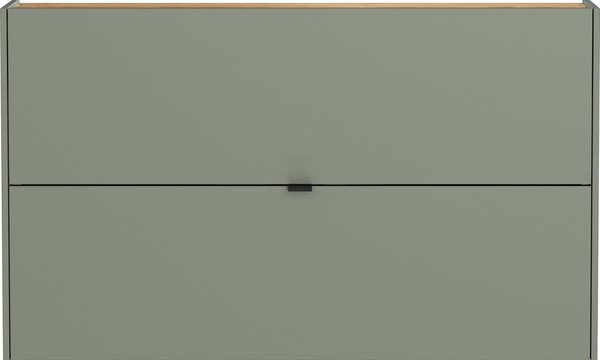 Šalvějově zelený výklopný botník 140x85x19 cm Ameca – Germania