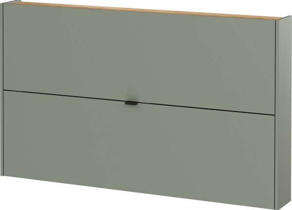 Šalvějově zelený výklopný botník 140x85x19 cm Ameca – Germania