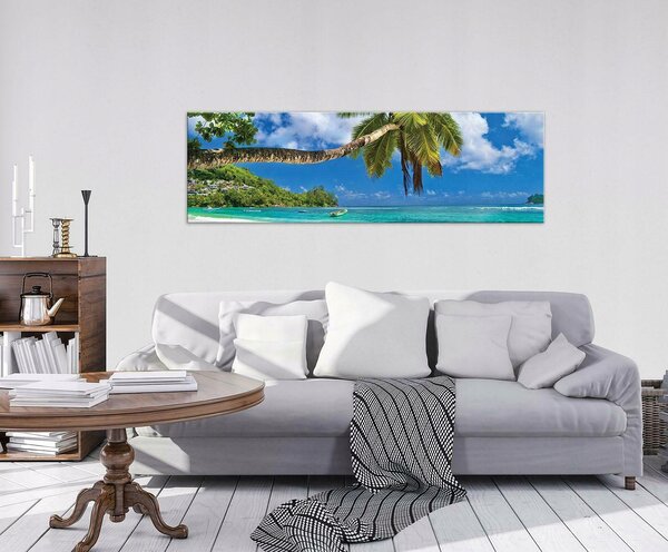 Obraz Pláž Palmy Krajina Příroda VELKÝ 145x45