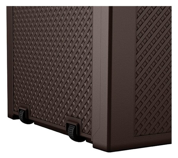 Tmavě hnědý zahradní úložný box Emily – Keter