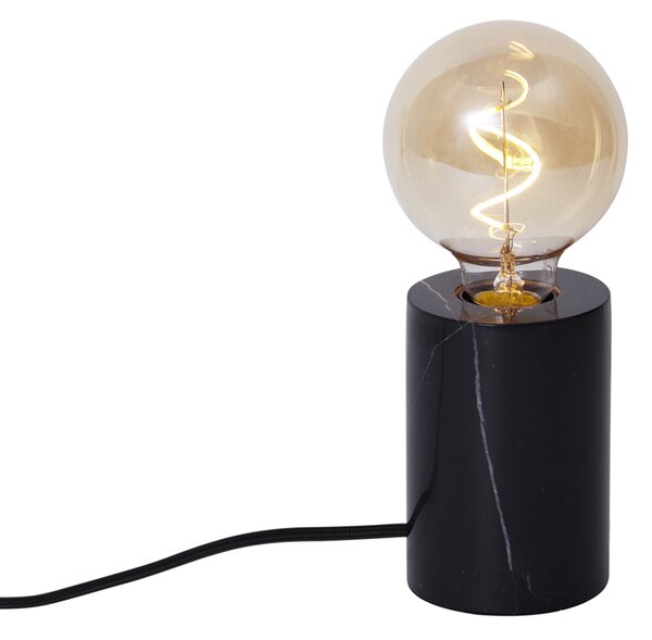 Moderní stolní lampa černý mramor - Marissa