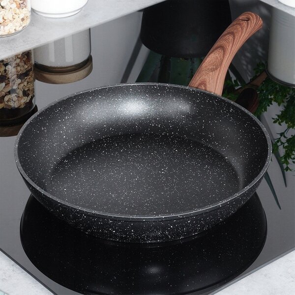 Tradiční pánev Vilde Black&Wood 26 cm granitová
