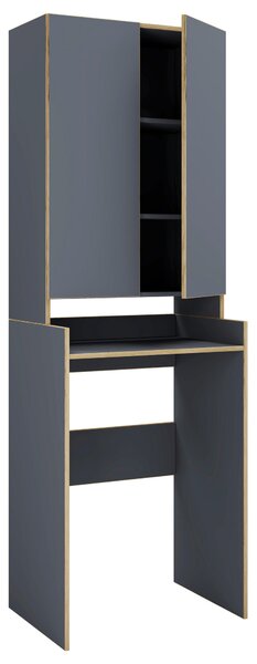 SKŘÍŇKA NAD PRAČKU, antracitová, 67/200/48 cm MID.YOU - Víceúčelové skříně, Online Only