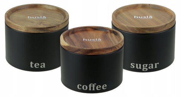Sada úložných boxů ČERNÁ HUSLA