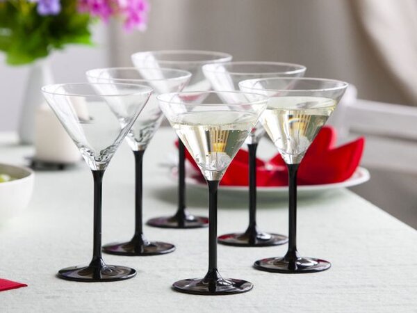 Skleničky na martini komplet Altom Design Onyx 260 ml 6 kusů