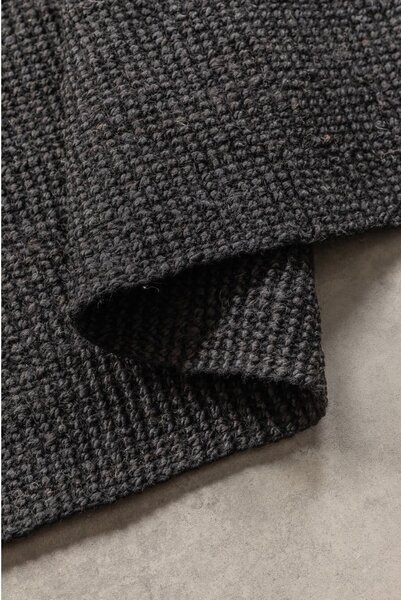 Černý jutový běhoun 80x200 cm Bouclé – Hanse Home