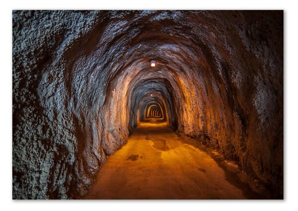 Foto obraz sklo tvrzené Podzemní tunel osh-85978893