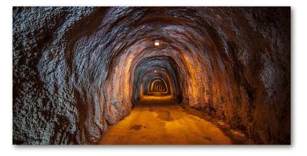 Foto obraz sklo tvrzené Podzemní tunel osh-85978893