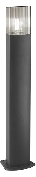 FAN I-DARK-P1 Sloupkové svítidlo Paletto Dark, hliník/antracit, 1 x E27, difuzor PC Fumé, 750 x 154 x 133 mm, IP54 - FANEUROPE
