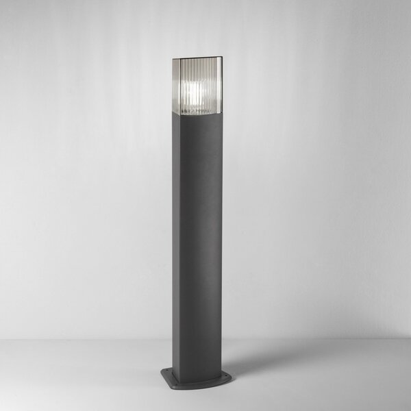 FAN I-DARK-P1 Sloupkové svítidlo Paletto Dark, hliník/antracit, 1 x E27, difuzor PC Fumé, 750 x 154 x 133 mm, IP54 - FANEUROPE