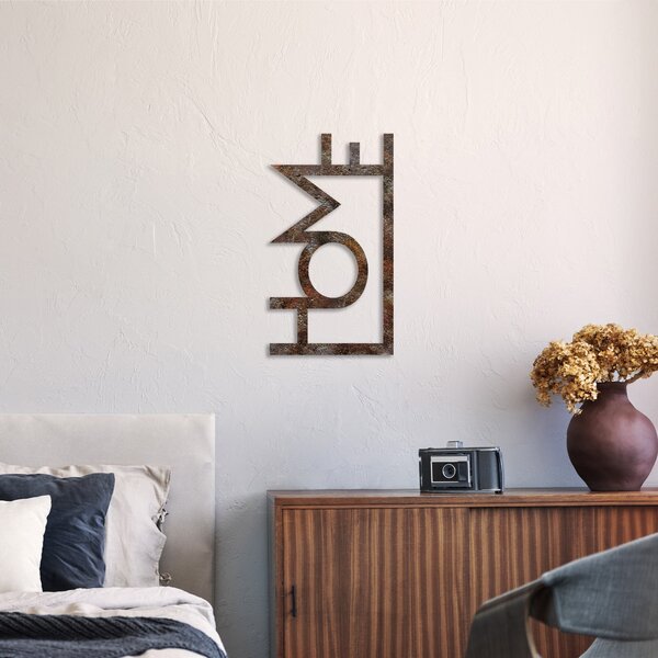 Wallity Nástěnná dekorace Rusty Home vícebarevná