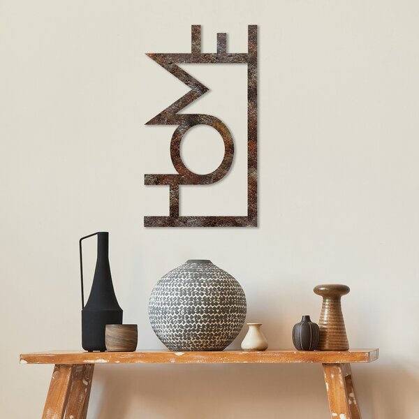 Wallity Nástěnná dekorace Rusty Home vícebarevná