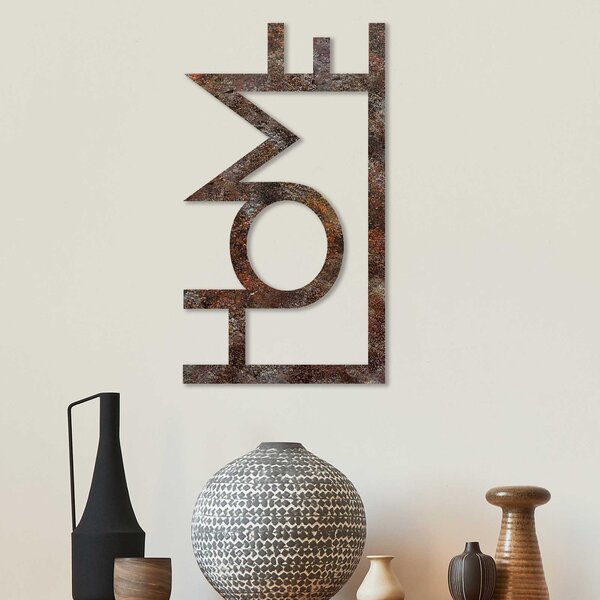 Wallity Nástěnná dekorace Rusty Home vícebarevná