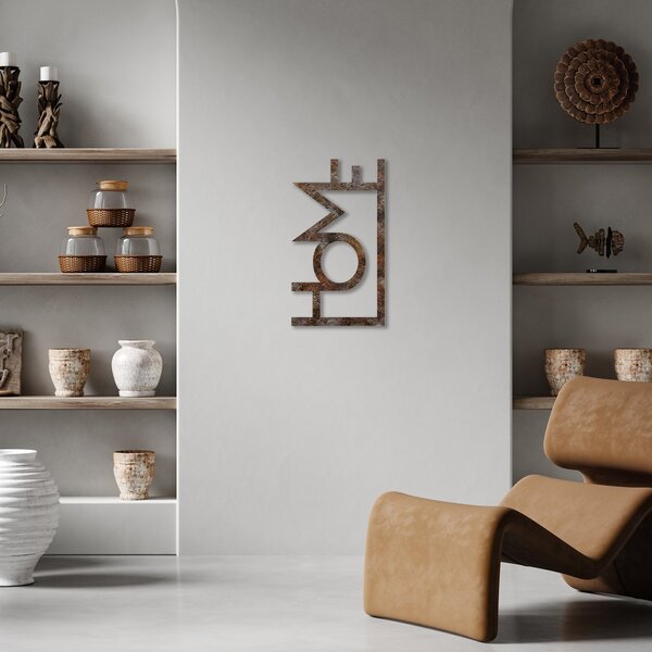 Wallity Nástěnná dekorace Rusty Home vícebarevná