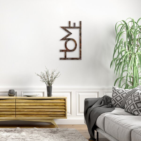Wallity Nástěnná dekorace Rusty Home vícebarevná