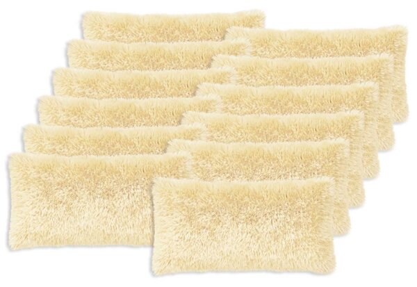 Povlak na polštář 12 pcs HEERLEN Krémová 40 x 80 cm PV fleece